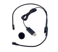 USB Headset with Microphone for PC Laptop Computer, Wired Stereo Headphones for Online Teaching, Gaming, Voice Chat, Customer Serv