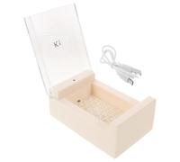 USB Hearing Aid Dehumidifier Box for Bte Devices, Plastic White | Quiet Warm-air Drying, Portable for Travel and Business Use, Includes Slow-release Desiccant Jar