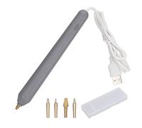 USB Heat Foil Pen, Hot Foil Embossing Stamping Pen with 4 Heating Pen Tips, Embossing Heat Pen Foil Quill Starter Kits for Card Making Craft Scrapbooking Drawing