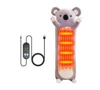 USB Heat Pad for Period 5 Heats Settings 5 Timer Modes Period Cramp Heat Pad 19.7x5.5 Cute Cat Stuffed Animal for Neck Back Pain Relax (E)