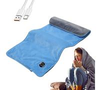 USB Heated Blanket, Electric Heated Blanket, Heated Blanket with 3 Heat Settings, Quick Blanket, Portable Warm Wrap for Winter, 11.8 x 23.6 Inches