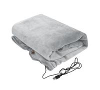 USB Heated Blanket - Fast Heating Throw, Battery Operated Shawl, Portable Hand Warmer, Low Voltage Knee Pad | Electric Thermal Flannel Cover for Travel Home Office Camping Outdoor Relaxation