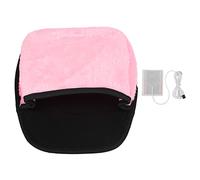 USB Heated Computer Mouse Pad Hand Warmer Roomy Hand Warming Mouse Pad Desk Accessories for Men and Women Plush Material 29x22cm (Pink)