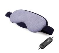 USB Heated Eye Mask with Steam Ice Bag Lavender Herbal Temperature Control for Puffiness Dry Tired Eyes Relief Sleeping