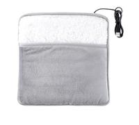 USB Heated Foot Pads, Electric Thermal Warmer, Removable Washable Cushion, Portable Soft Warming Mat for Winter Bed, Home Setup, Under Desk Foot Comfort Solution for Cold W