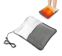 USB Heated Foot Warmer Electric, Foot Warmer Pad, Foot Heating Pad Winter Warm Fleece Lining, Electric Foot Warm Charging Washable 30Cm Soft Plush, Home Winter Warm Foot Mat for Home Office