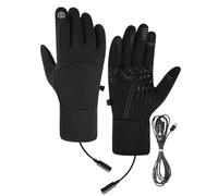 USB Heated Gloves | Battery Heated Gloves for Men | Rechargeable Warm Outdoor Heateds Work Glove with Data Cable | Screen Touch Winter Thermal Heating Mitts for Cycling & Hiking