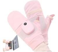 USB Heated Gloves Graphene Fast Warm Winter(pink)