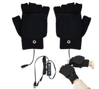 USB Heated Gloves - Heated Work Gloves | Portable Fingerless Gloves | Heated Work Gloves | Full and Half Hand Warmers | Unisex USB Heated Gloves | Unisex Gloves with Warming