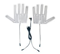 USB Heated Gloves Pad Winter Warm Five-Finger Gloves Heating Electric Film Glove Sheet For Skiing Hand Shaped Adjustable Temperature Warmer Outdoor Activities Warmer