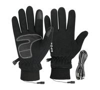 USB Heated Gloves: Touch Screen Winter Electric Heating Glove, 1 Pair Windproof Gloves for Cold Weather, Outdoor Sport and Driving, Skiing, IC
