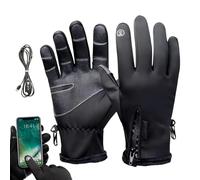 USB Heated Gloves - Touchscreen Cold Weather Hand Warmer,3-Level Temperature Control Electric Heating Gloves - USB Plug-In for Outdoor Activities Hunting Commuting Hiking Skiing Cycling Snowboarding