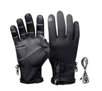 USB Heated Gloves,Touchscreen Cold Weather Hand Warmer - 3-Level Temperature Control USB Heating Winter Gloves | Plug-In for Outdoor Activities Commuting Camping Hiking Skiing Cycling