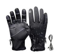USB Heated Gloves, Touchscreen Hand Warmer Mitten, 3-Level Temperature Control Electric Gloves, USB Plug-In for Outdoor Activities Hunting Commuting Hiking Skiing Cycling Snowboarding