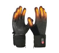 USB Heated Gloves Unisex Fashion Full Finger Heated Mittens Waterproof Soft Warm Thermal Gloves for Men Women Adjustable Temperature Winter Touch Screen Glove for Work Cycling Skiing Outdoor