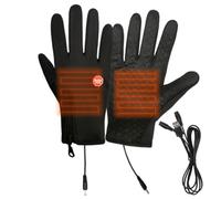 USB Heated Gloves, Winter Heated Gloves,Winter Warm Waterproof Full Finger Gloves - Touch Screen Hand Warmer, Portable USB Gloves for Riding, Running, SC