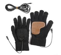 USB Heated Gloves With 3 Heat Levels, Touchscreen Compatible, Carbon Fiber Heating Wire, And Anti-Slip Grip For Outdoor Sports And Activities(Adjustable Black)