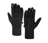 USB Heated Gloves with 3 Temperature Settings, Rechargeable Winter Heated Gloves, Waterproof & Windproof Touchscreen Gloves, for Skiing, Cycling, Hiking (Black, XL)
