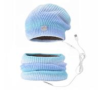 Usb Heated Hat Scarf Set Electric Warm Usb Scarf Heat Skull Heat Neck Wrap Heated Beanies