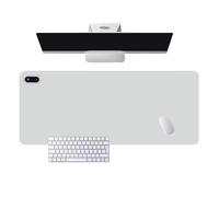 USB Heated Mouse Pad, LCD Display Electric Heat Desk Mat with Timer & 5 Temperature Adjustment, Intelligent Control Desk Hand Warmer for Winter Home Office Gaming, 80 X 33 Cm Gray