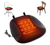 USB Heated Seat Cushion Battery Heated Outdoor Chair Cushion Heated Seat Pad for Camping Stadium Office wheelchair or Home (Battery Not Included)