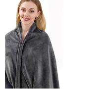 USB Heated Shawl Blanket 3 Settings Wearable Throw with Buttons, Soft and Cozy, Machine Washable, 150 x 85cm - 5 Pack