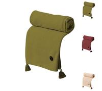 USB Heated Shawl for Women, Portable Cordless Heating Wrap with Adjustable, Soft Fleece Blanket for Travel & Home (Matcha)