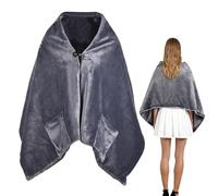 USB Heated Shawl - Soft Winter Travel Wrap | Electric Heated Blanket With 3 Temperature Settings | Overheat Protection Bedding | For Camping Reading Sleeping Cold Weather Comfort Portable Cozy Throw
