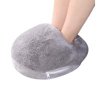 USB Heated Slippers, Electric Heated Foot Warmers, Thermal Heated Cushion, Washable Thick Plush Cushion, USB Rechargeable, Winter Soft Cushion