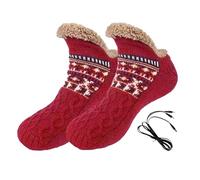 USB Heated Socks Men Women Heated Foot Warmer Socks Thick Fleece Floor Sock Thermal Slipper Sock Feet Heater