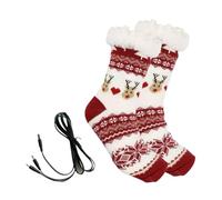 USB Heated Socks, USB Powered Heating Comfort, 1 Pair, Heated Slipper Socks, Winter Feet Clothes, Soft Winter Fabric With Anti Slip Grip, For Women Or Men At Home, Offices, Bedroom, Living Room, Study