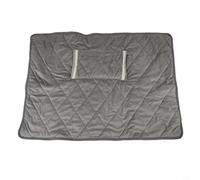 USB Heated Throw, Cordless Heating Shawl with Constant Heat Pad, Washable Electric Blanket in For Crystal Velvet, Portable Lap Warmer for Office Desk, Travel(silver grey)