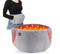 USB Heated Waist Belt - 3 Heat Levels for Period Cramps & Joint Pain (Grey)