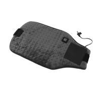 USB Heated Waist Wrap Adjustable Temperature Rapid Heating Heating Pad for Neck Shoulder Polyester Fiber Insulated Belt for Laptop Mobile Power (Dark Gray)