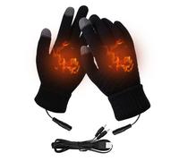 USB Heated Winter Gloves - Touchscreen Hand Warmers for Men and Women, Washable Knitting Gloves for Indoor Outdoor Use, Finger Warmers for Winter Gift