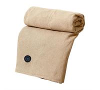 USB Heating Blanket, Flannel Blanket Washable, Quickly Heated in 15 Seconds with Three Temperature Adjustments Suitable for Home/Office Use(Brown)