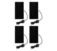 USB Heating Pad 4PCS Carbon Fiber Electric Heater Pad Multipurpose Washable USB Heating Film for Shoulder Neck Lumbar Spine Back Pain Relief DC 5V Power