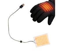 USB Heating Pad, 5V Temp Adjustable Fast Heating Heated Glove Liner, USB Charging For Freezer Work Thin Winter Hand WarmerSuitable For Heatings And Keeping Warm In Insoles And Slippers