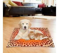 USB Heating Pad for Pets?Adjustable Waterproof Heating Mat for Dogs and Cats | 3 Heat Settings, Non-Slip Fabric Bottom, Soft Short Plush, Washable Foldable