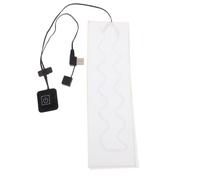 USB Heating Pad Neckerchief Warmer 5v 2a Carbon Fiber White | Quick Heating, Soft Touch Finish, for Scarves Quilts Clothes Gloves, 35 C to 55 C
