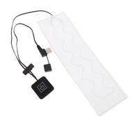 USB Heating Pad White Neckerchief 5v/2a Carbon Fiber | Adjustable 35℃-55℃, Quick Heating with USB Charging, Suitable for Scarves, Quilts, Clothes and Gloves