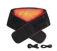 USB Heating Pad with Vibration Massage for Back Pain Relief, Electric Menstrual Heating Pad, Portable Heated Waist Warmer Stomach Heat Wrap Kidney Belt Lower Back Support Hot Therapy for Men Women