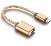 USB Host Conversion Adapter OTG Cable micro USB Male-USB A Female Golden Convenient and practical