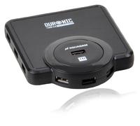 USB Hub 10 Port by Duronic USB10BH BLACK AQUADAM High Speed 480Mbps