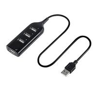 USB Hub 2.0, 4-Port USB Data Hub Splitter with High Speed and Plum-shaped Pocket Shape for, for, Splitter for Laptop Data Transfer