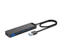 USB hub 3.0,VENTION 4 Port USB hub,USB3.0x4+Micro USB Ultra-Slim Data USB Hub for MacBook, Mac Pro, Mac Mini, iMac, Surface Pro, XPS, PC, Flash Drive, Mobile HDD 1.5FT