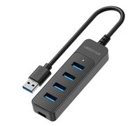 USB Hub 4-in-1 Expansion, Multi-Port USB 2.0 Dock With Fast Data Transmission - Compact ABS Adapter For Laptop PC Desktop - USBPowered Plug-and-Play