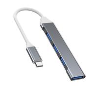 USB Hub - 4-Port Data Transfer Adapter, Versatile USB Extension | Slim Design Connector with High-Speed Synnc Function, USB Expander for Laptop Accessories Management Console Peripheral Integration