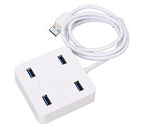 USB Hub, 4 Port Single USB Splitter for External Hard Drives for Laptop