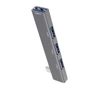 USB Hub - 4-Port USB Hub, Portable USB Adapter, USB Ports Adapter Dock Cord Ultra-Slim, USB Expander Port Adapter, Multiport Expander for Desktop Laptop Drive Printer Pc Keyboards